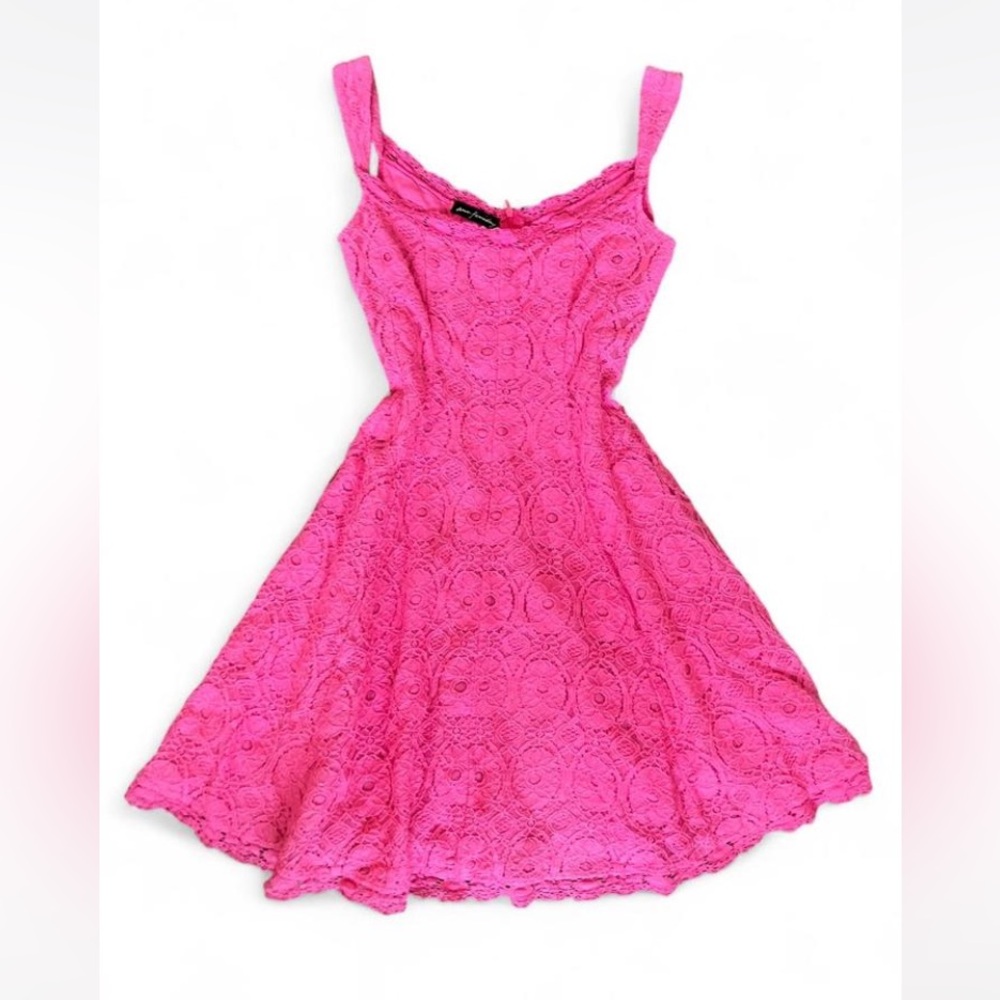Ann Ferriday Pink Lace Dress